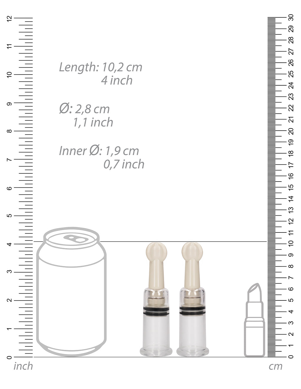 Pumped Nipple Suction Set- Small- Dimensions