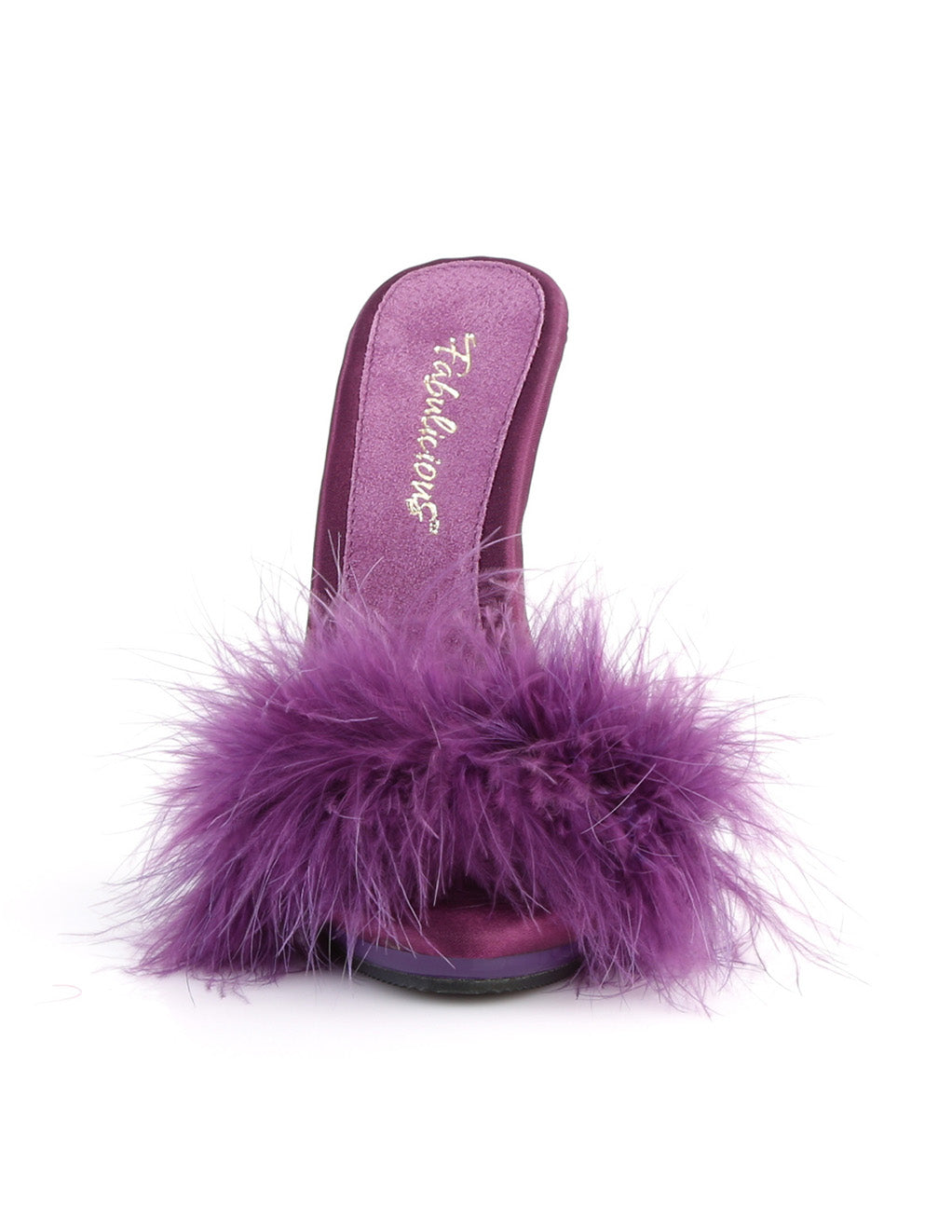 Fabulicious Marabou Poise 501F- Purple Satin- Top