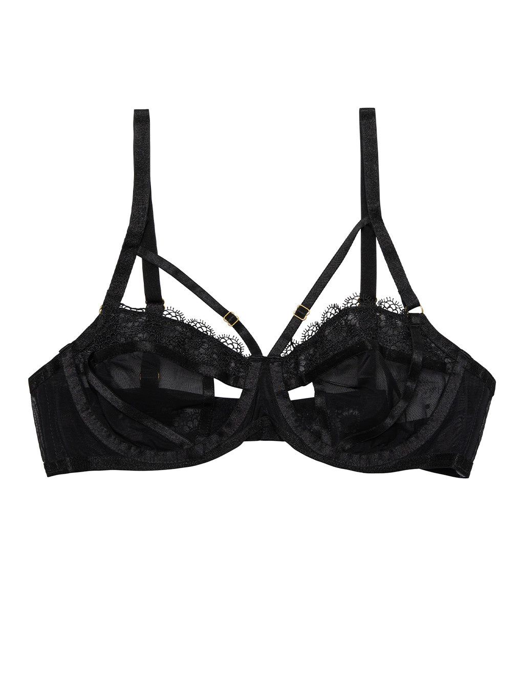 HUSTLER Daisy Cut Out Bra- Front