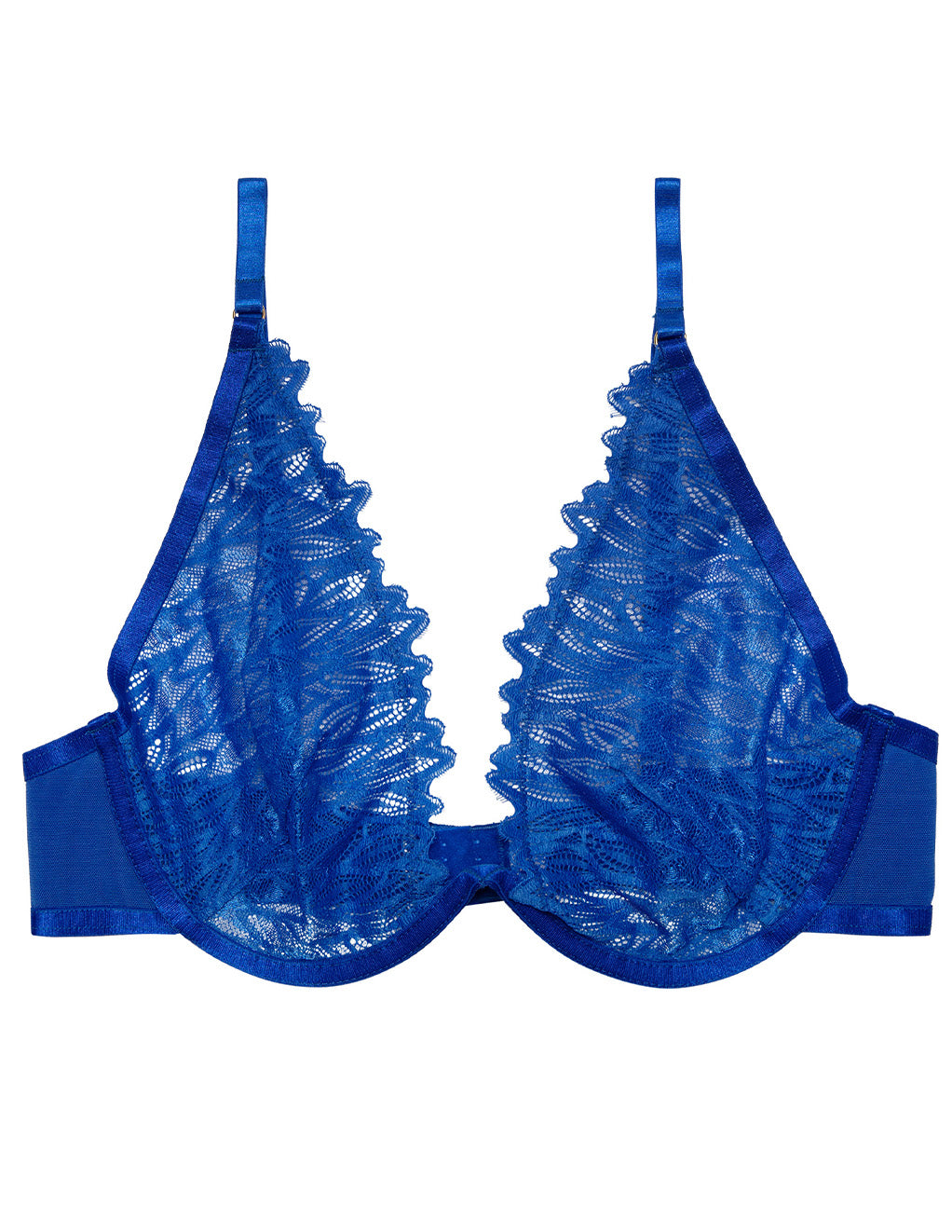 HUSTLER High Apex Bra- Blue- Front