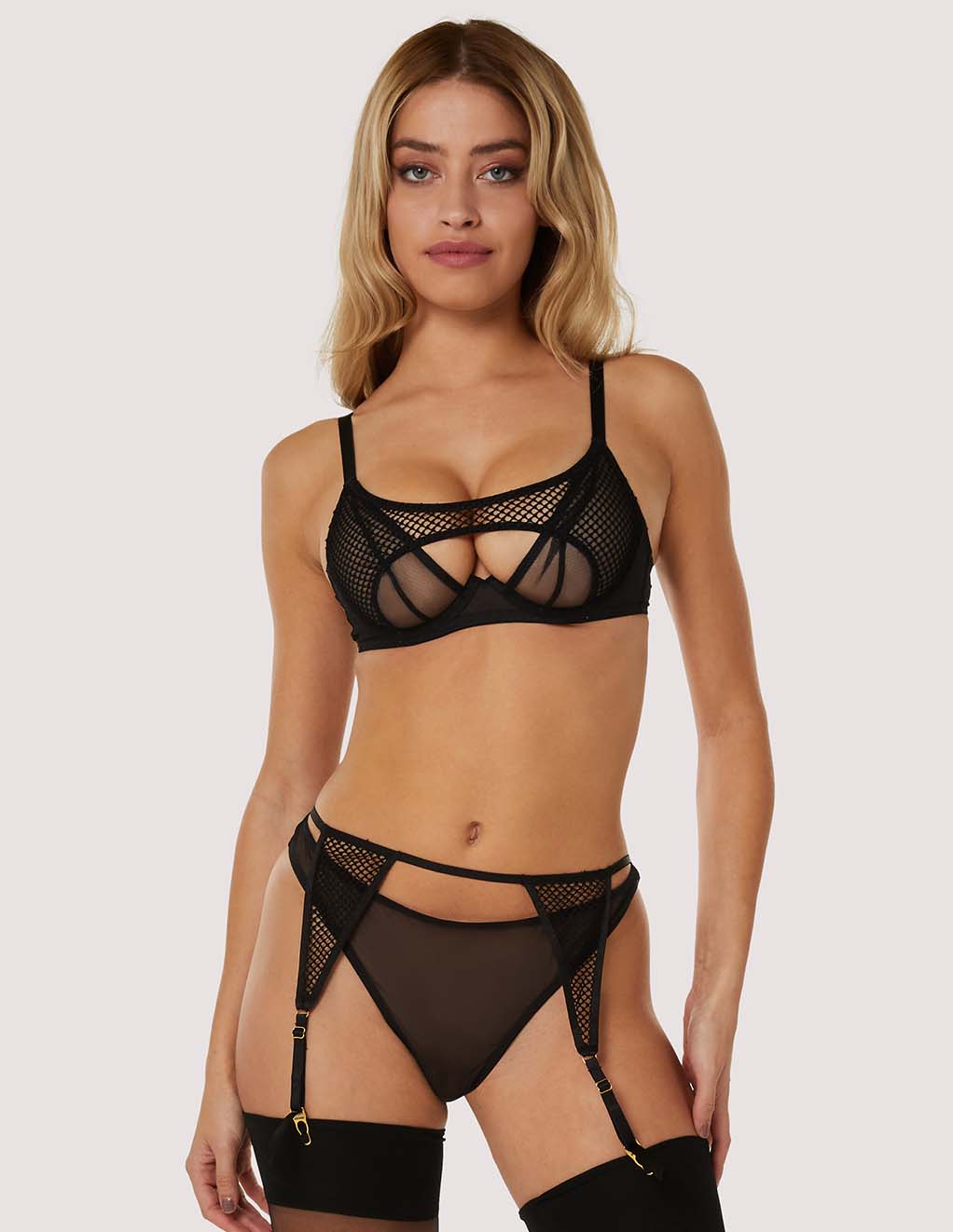 HUSTLER® Greta Bra- Black- Set