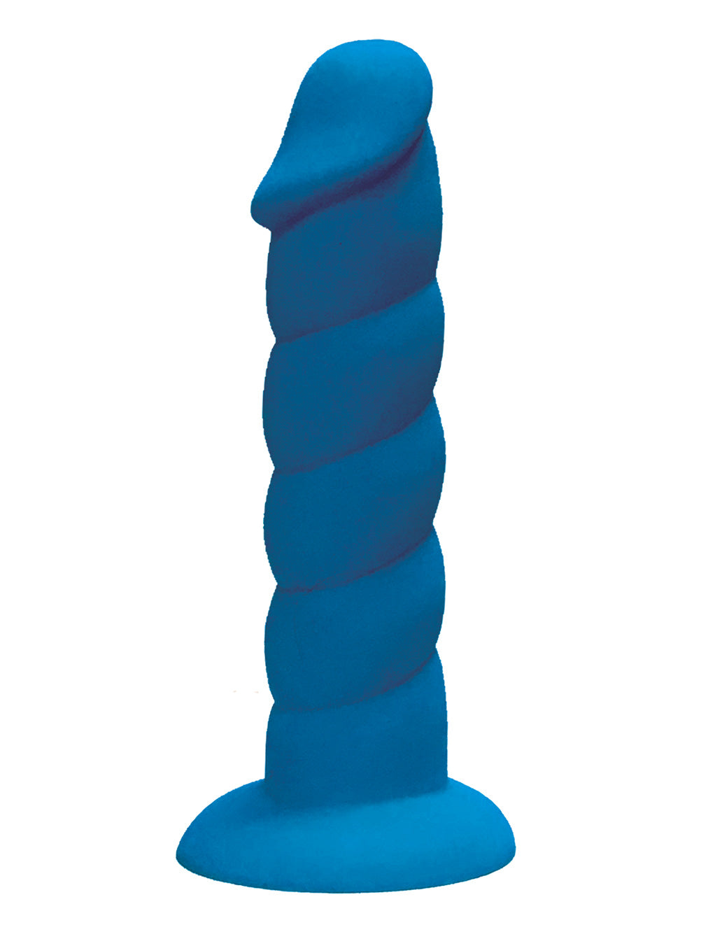 Suga Daddy 8 Inch Suction Cup Dildo- Blue- Front