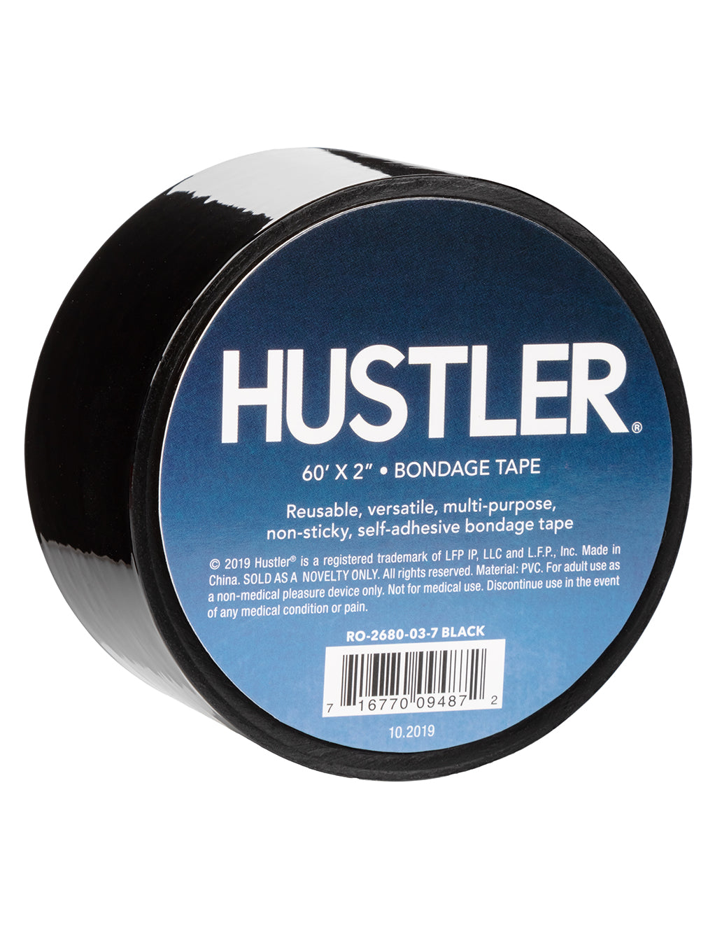 HUSTLER Bondage Tape- Black- Logo