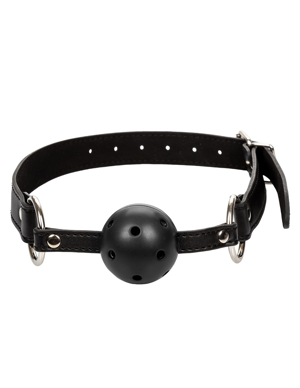 Hustler® Breathable Ball Gag- Black- Front