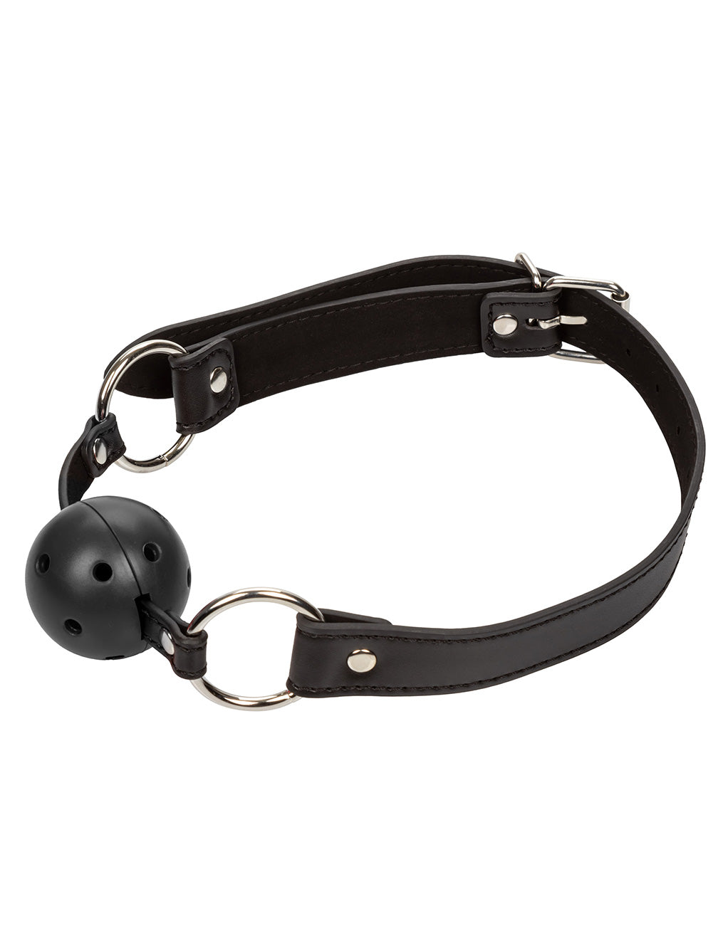 Hustler® Breathable Ball Gag- Black- Side