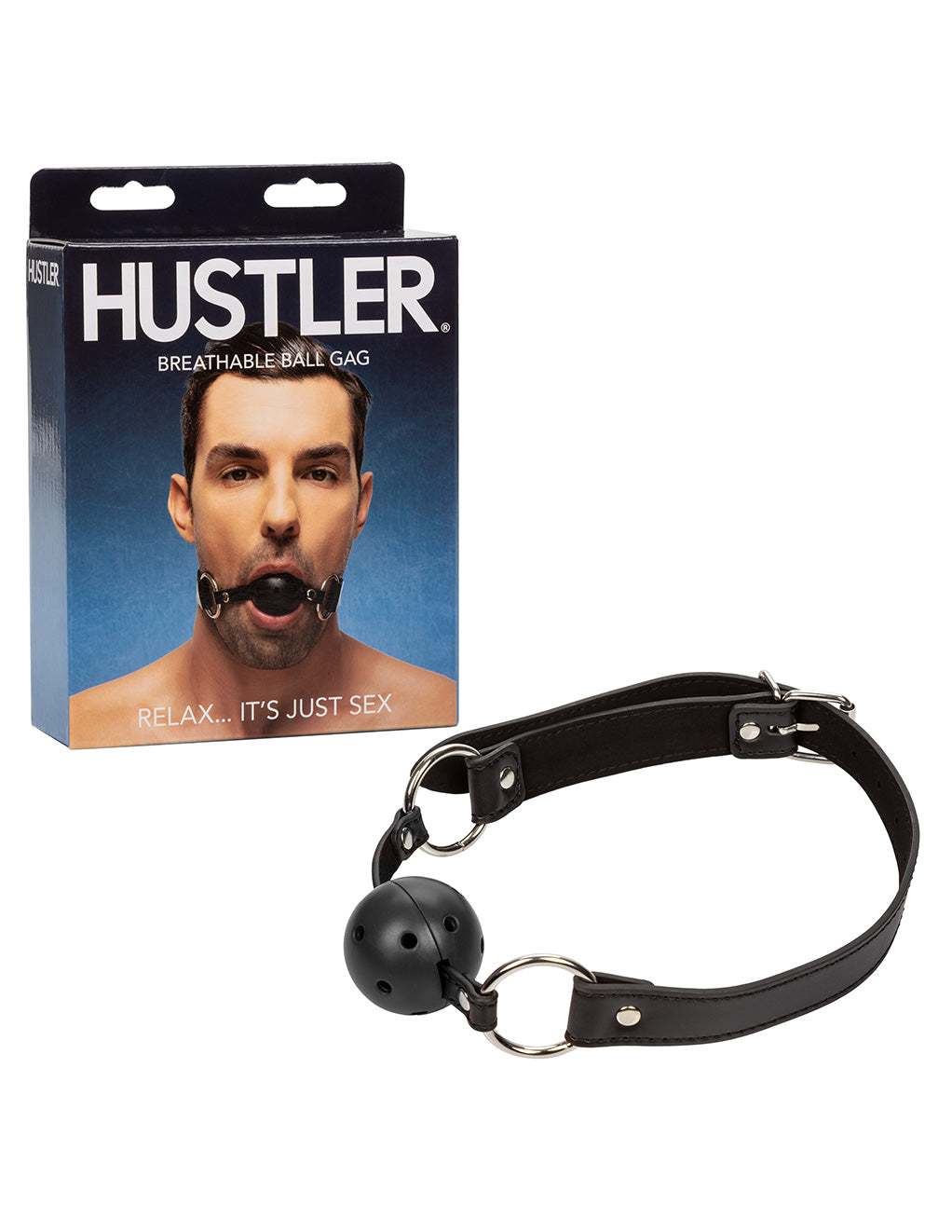 Hustler® Breathable Ball Gag- Black- With box