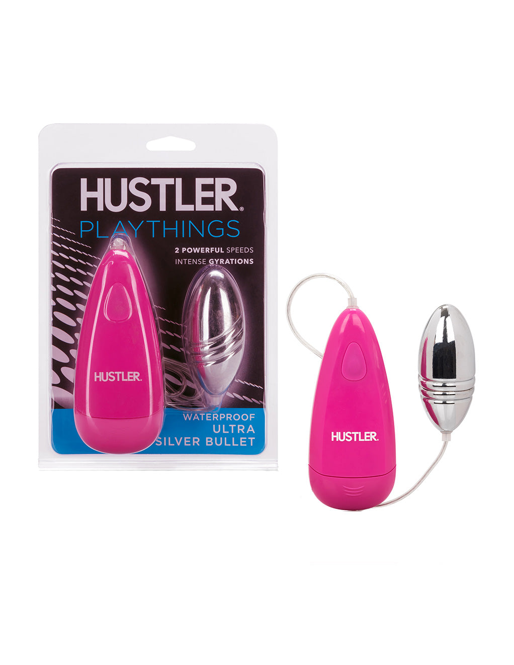 Hustler Playthings Waterproof Ultra Silver Bullet - Novelties - Bullet