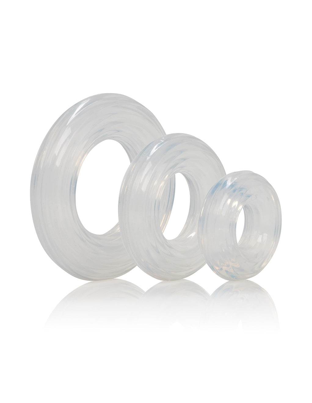 Hustler Playthings Premium Silicone 3 Ring Cockring Pack - Novelties - Cockring