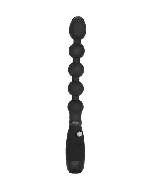 Cal Exotics Booty Call Booty Bender Silicone Vibrating Anal Beads Black - Novelties - Beads