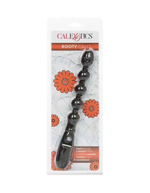 Cal Exotics Booty Call Booty Bender Silicone Vibrating Anal Beads Black - Novelties - Beads