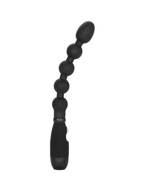 Cal Exotics Booty Call Booty Bender Silicone Vibrating Anal Beads Black - Novelties - Beads