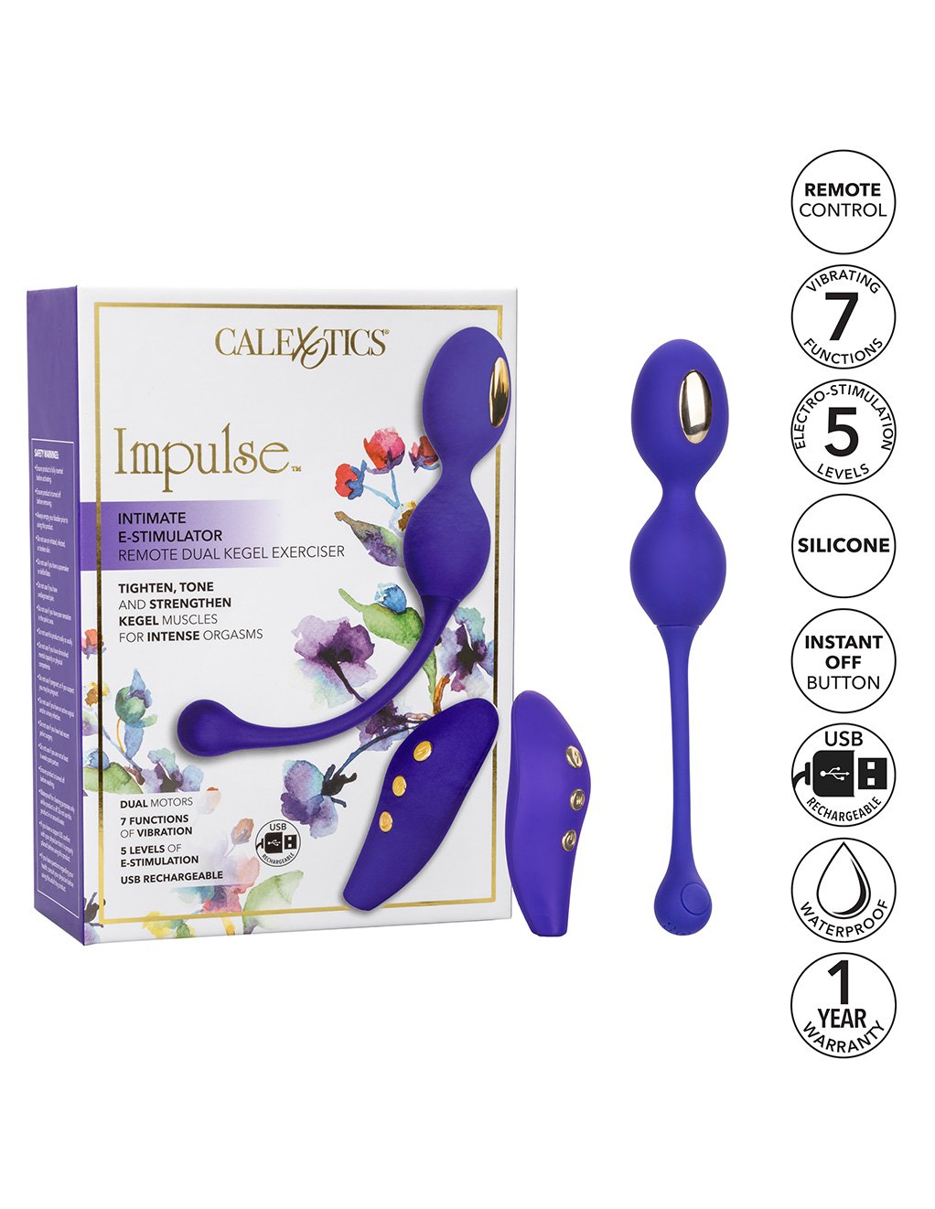 Impulse Electro-Stimulator Remote Dual Kegel Exerciser- Features