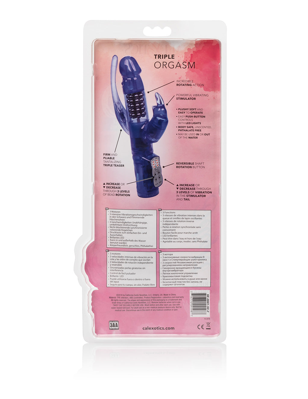 Cal Exotics Delight Triple Orgasm Box Back