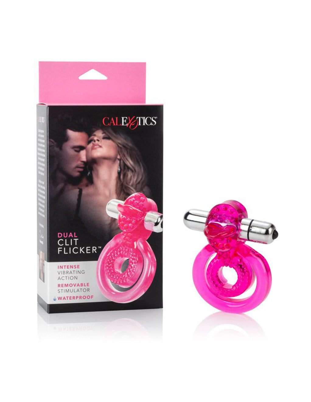 Cal Exotics Dual Clit Flicker Cockring - Novelties - Cockring