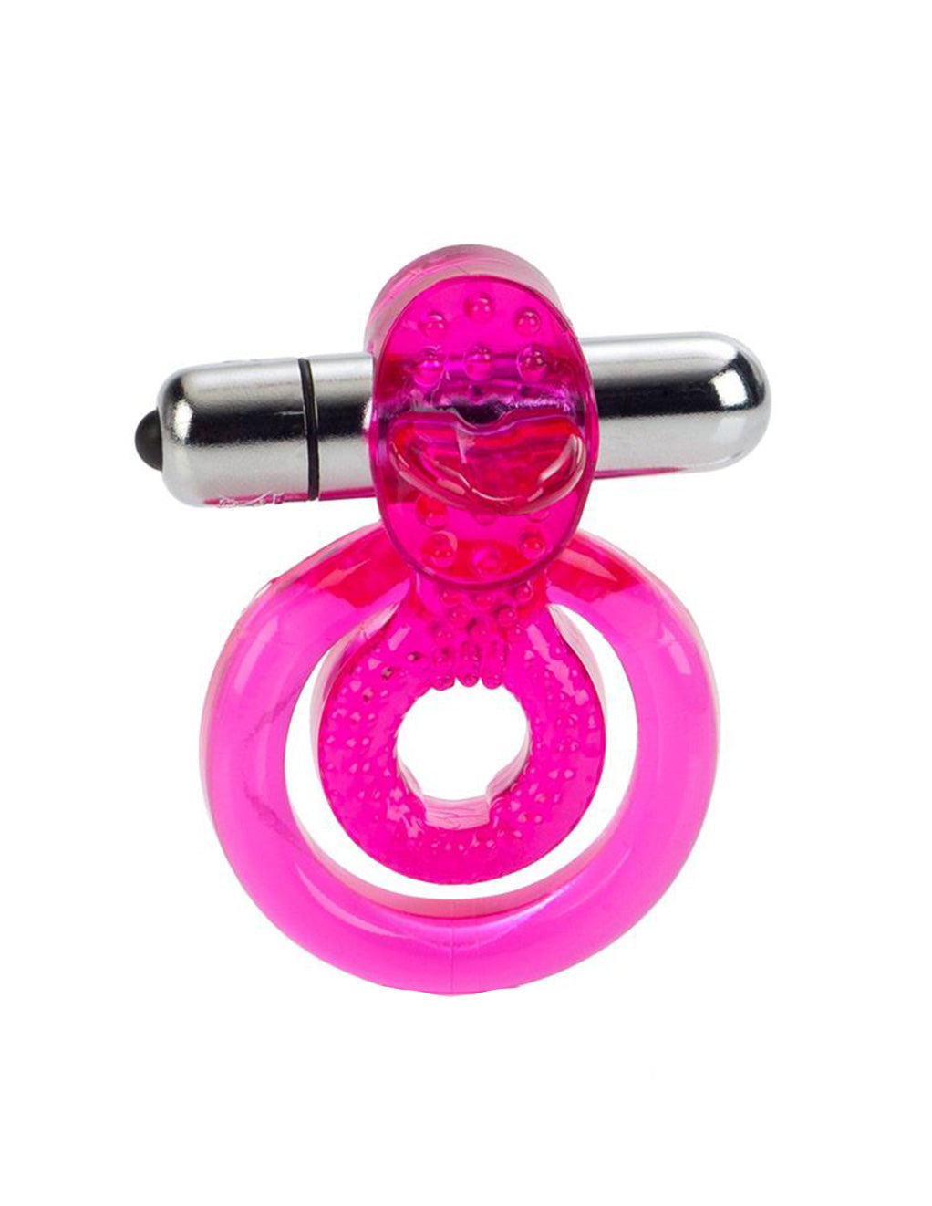 Cal Exotics Dual Clit Flicker Cockring - Novelties - Cockring