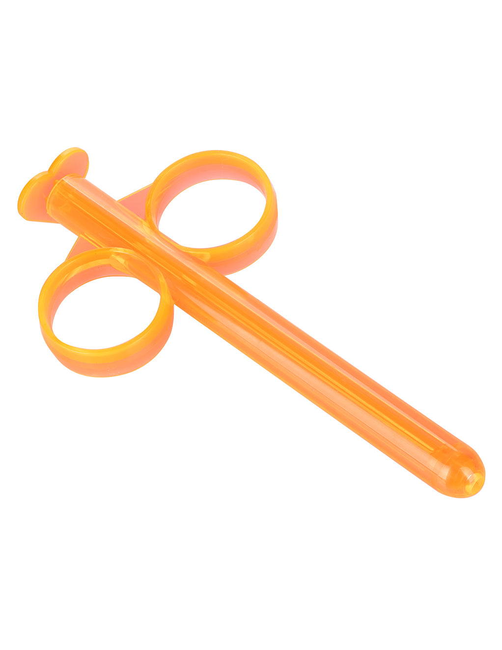 California Exotics Lube Tube Lubricant Applicator- Orange- Front- Bottom
