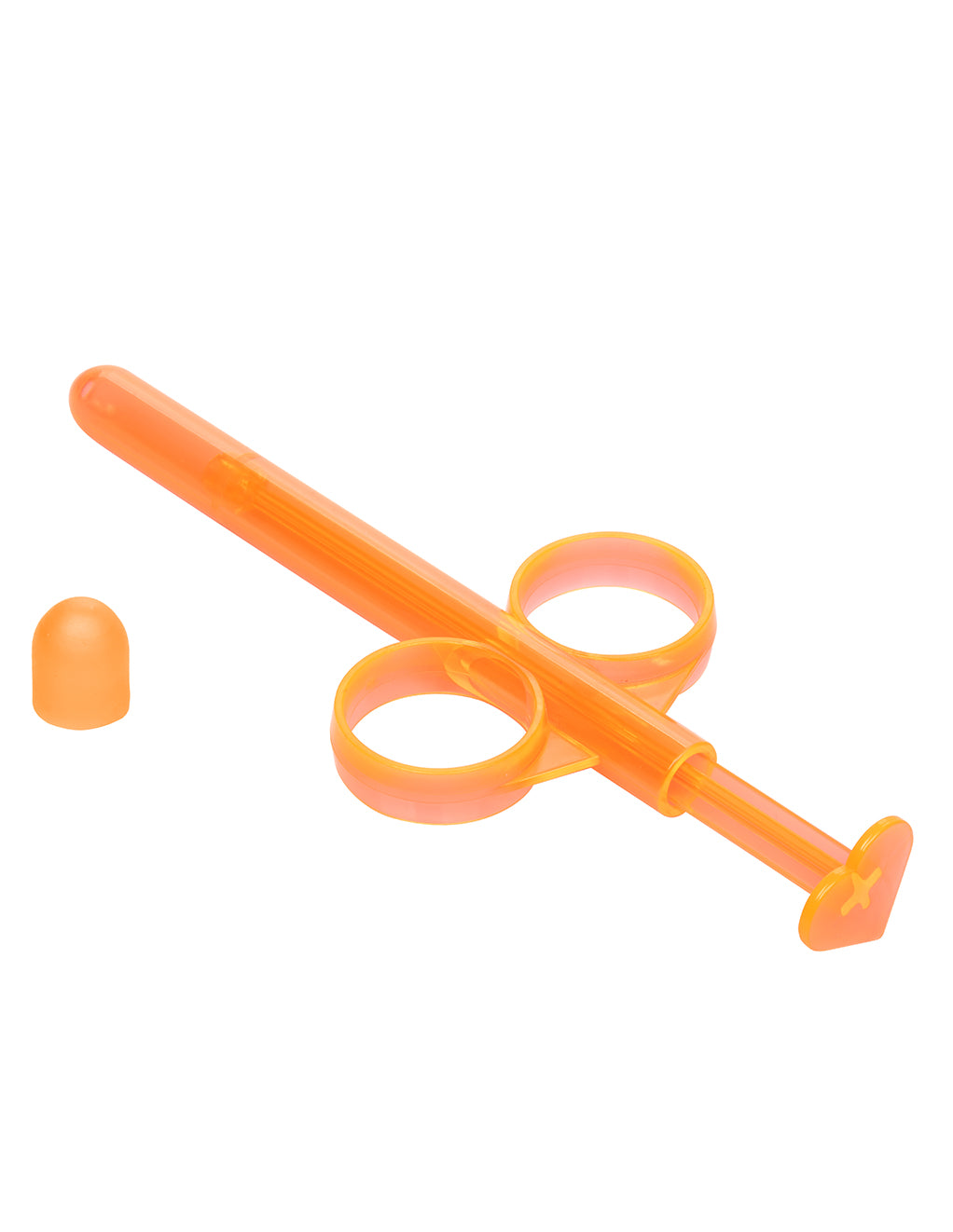 California Exotics Lube Tube Lubricant Applicator- Orange- Front
