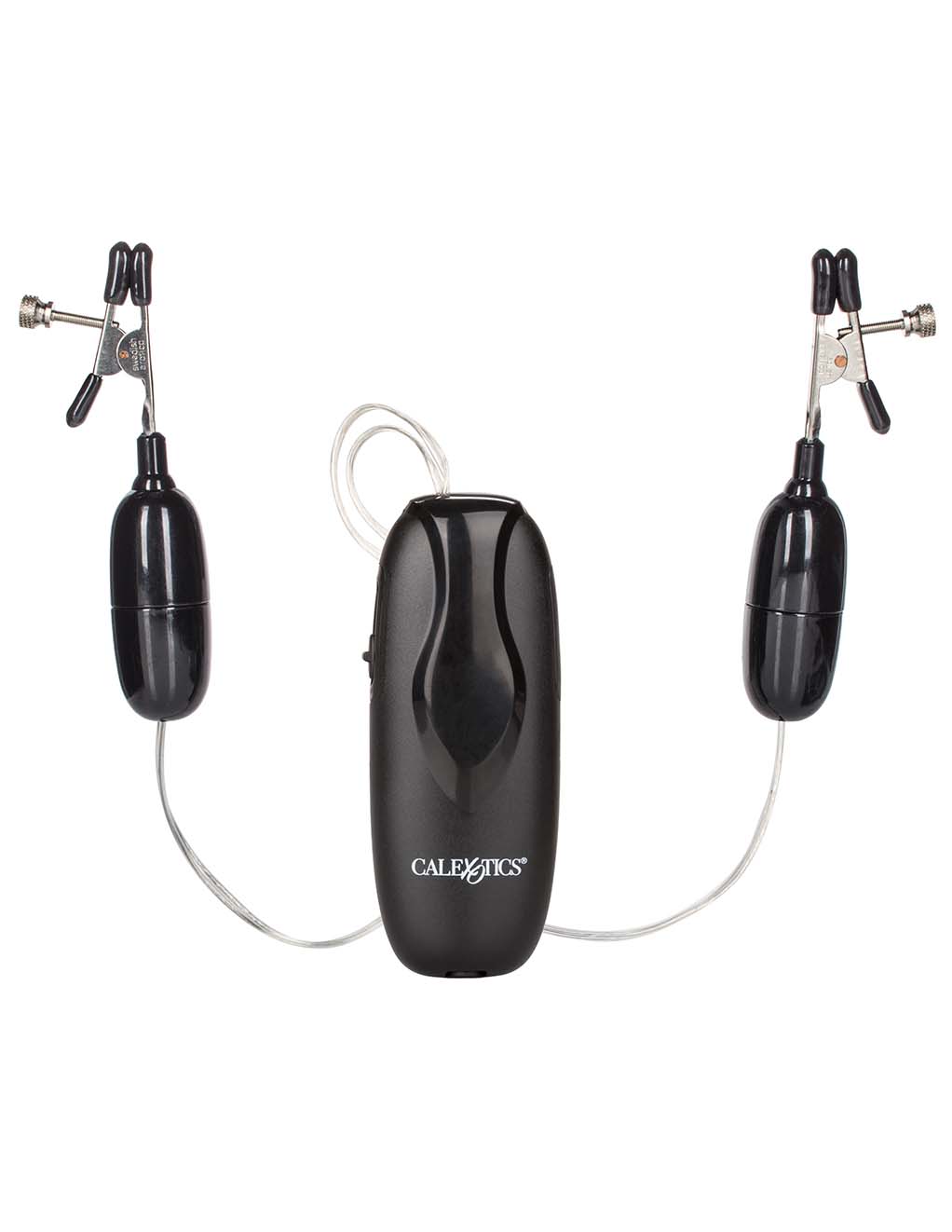 Nipple Play Vibrating Remote Control Nipple Clamps- Front