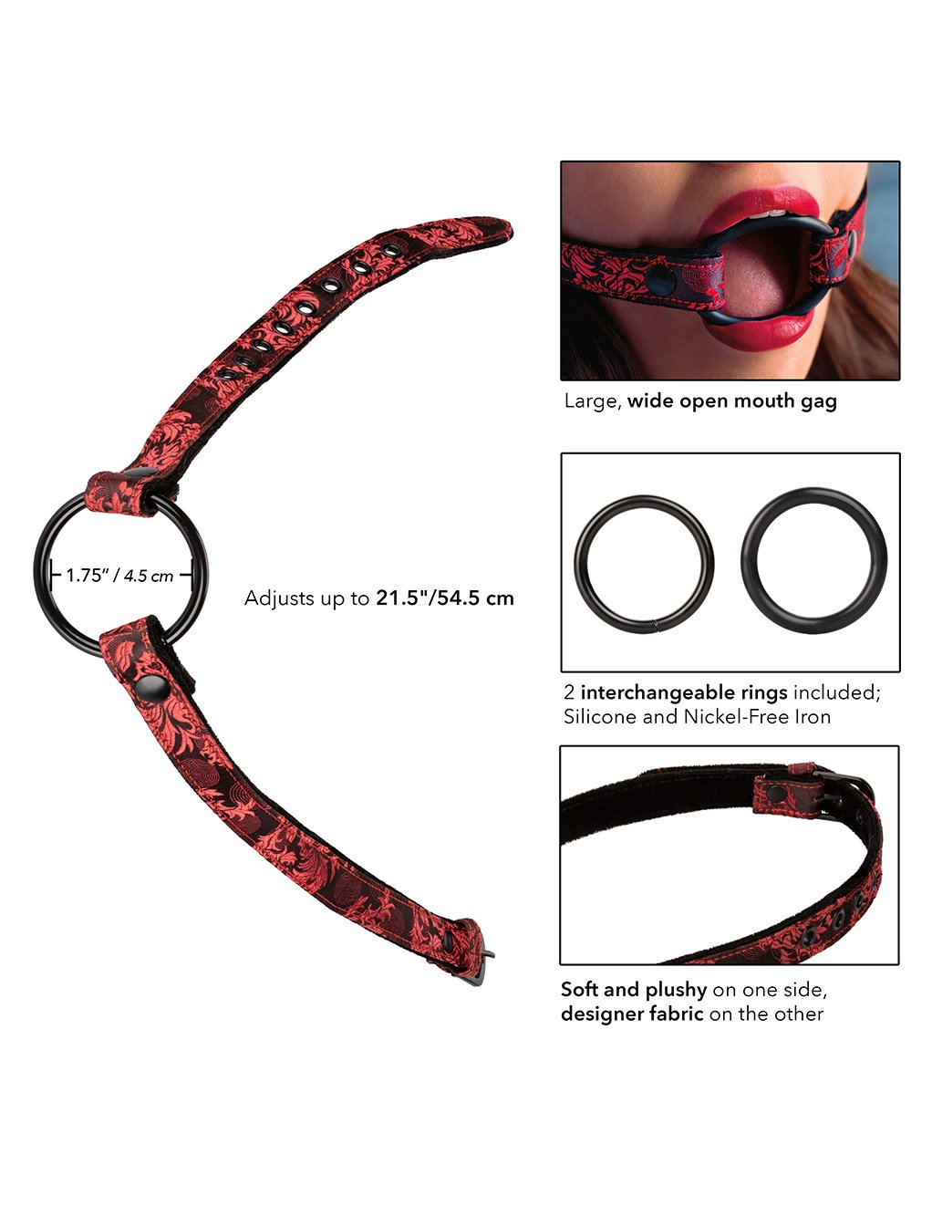 Scandal Wide Open Mouth Gag- Sizing