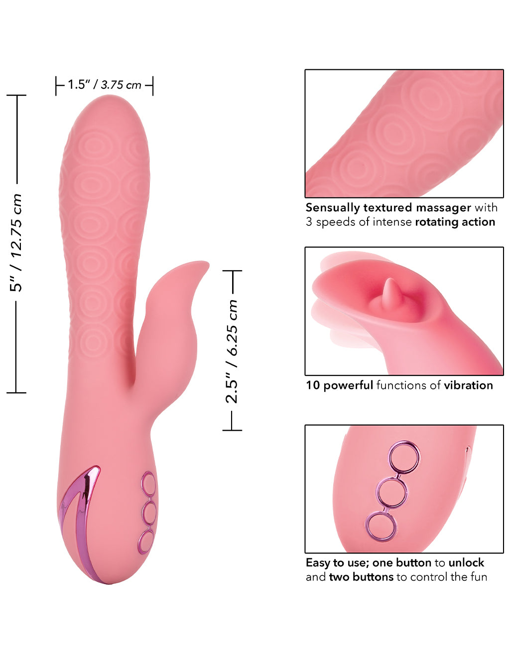 California Dreaming Pasadena Player- Size Diagram