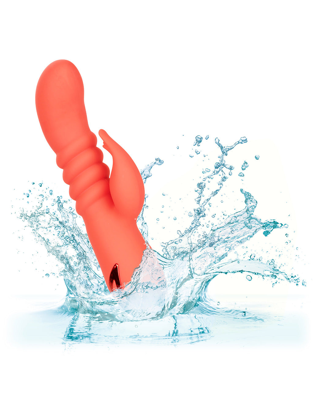 California Dreaming Orange County Cutie Dual Stimulation Vibrator- Waterproof