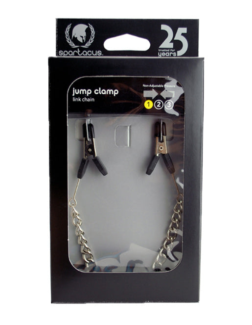 Spartacus Link Chain Endurance Jumper Cable Clamps - Fetish BDSM - Nipple play