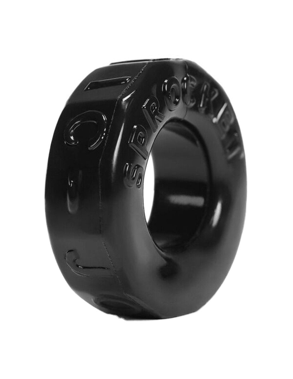 Oxballs Sprocket Cockring- Black- Front