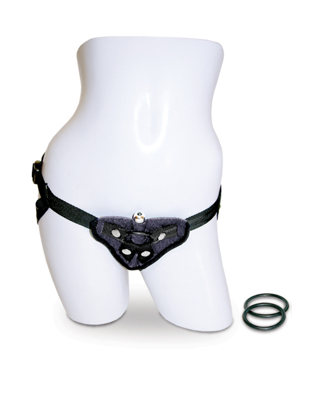 Sportsheets Vibrating Black Velvet Strap On - Novelties - Harness