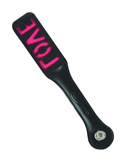 Sportsheets Leather Love Impression Paddle 12in - Fetish BDSM - Whip/Paddle