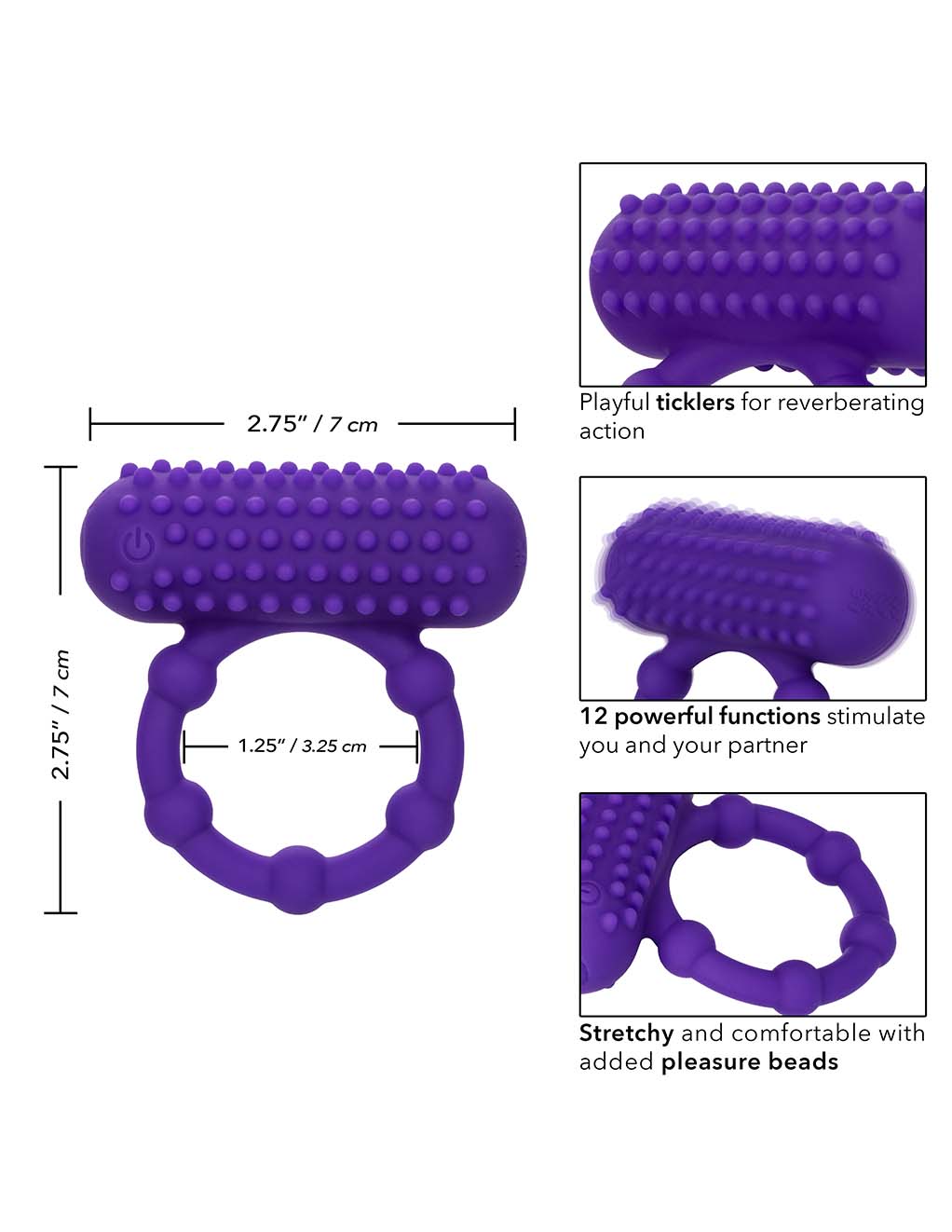 CalExotics 5 Bead Maximus Ring- Specs