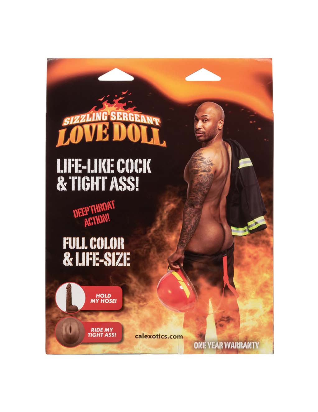 CalExotics Sizzling Sergeant Love Doll- Box back
