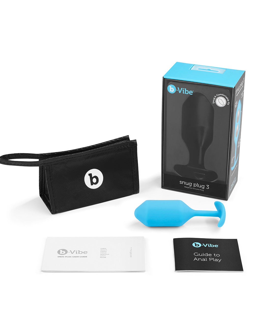 B-Vibe Snug Plug 3- Box Contents