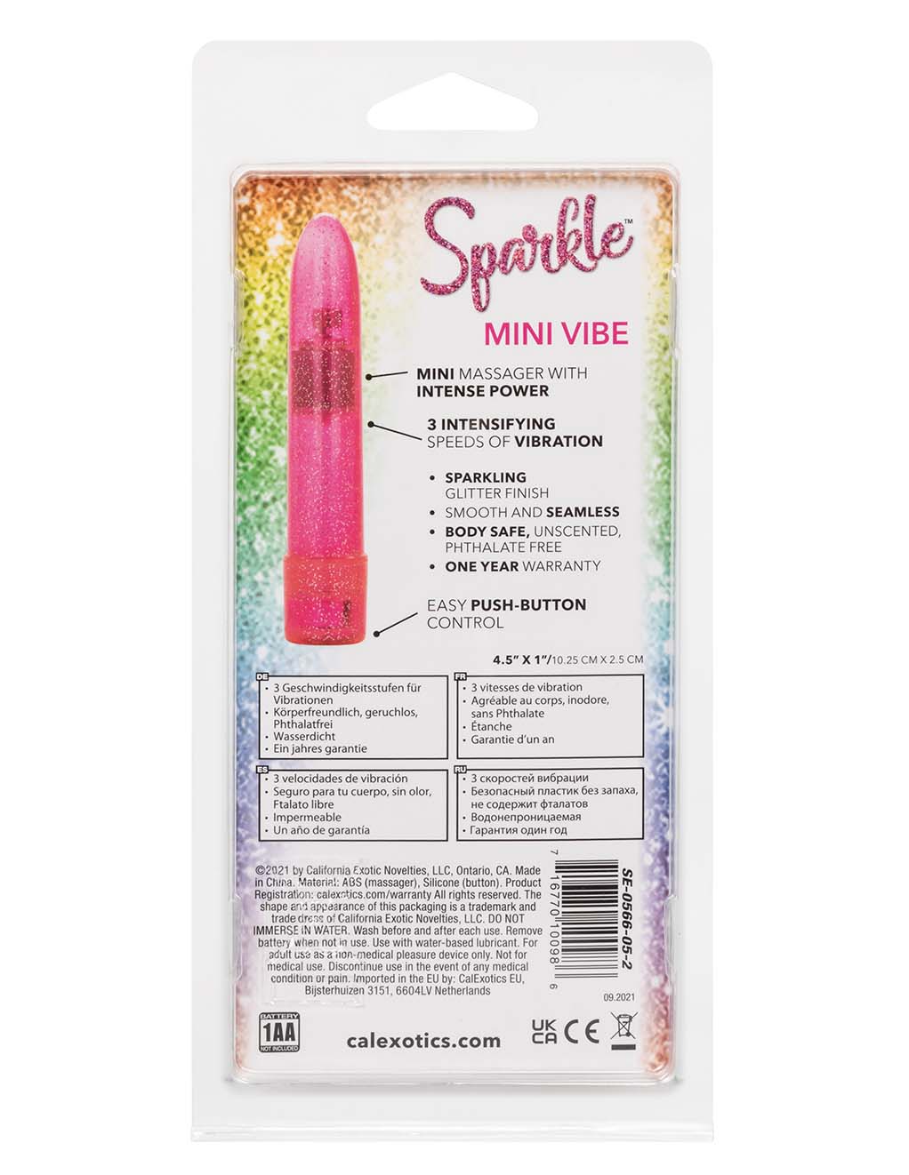 Sparkle Mini Vibe- Box- Back