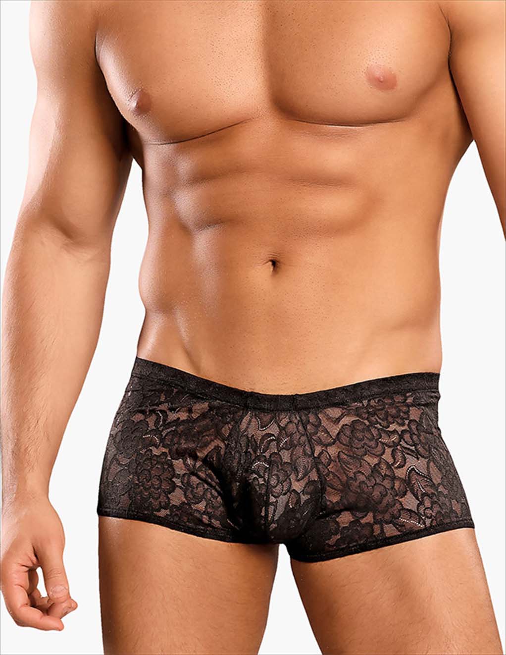 Stretch Lace Mini Short- Black Main