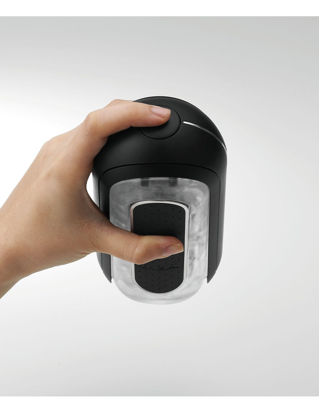 Tenga Flip Zero Electronic Vibration Masturbation Sleeve- Black- Top in hand