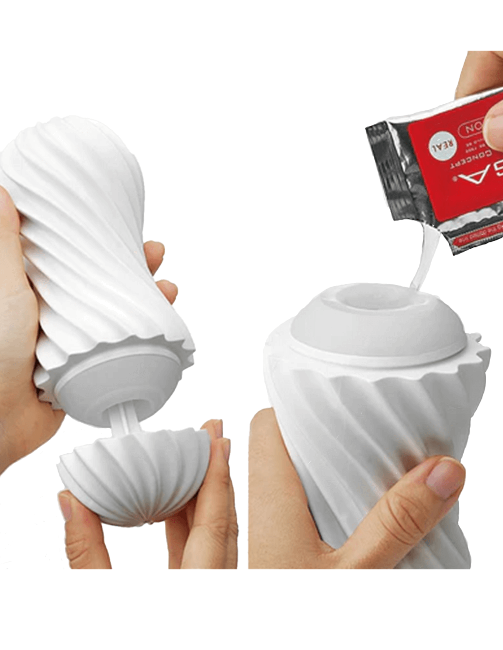 Tenga Flex - Lube and Cap Application