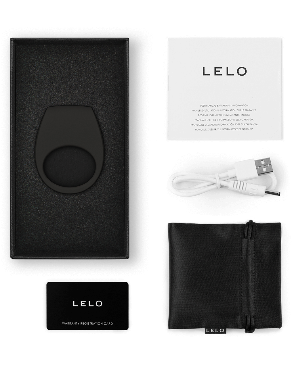 Lelo Tor 3 - Black - Box Contents