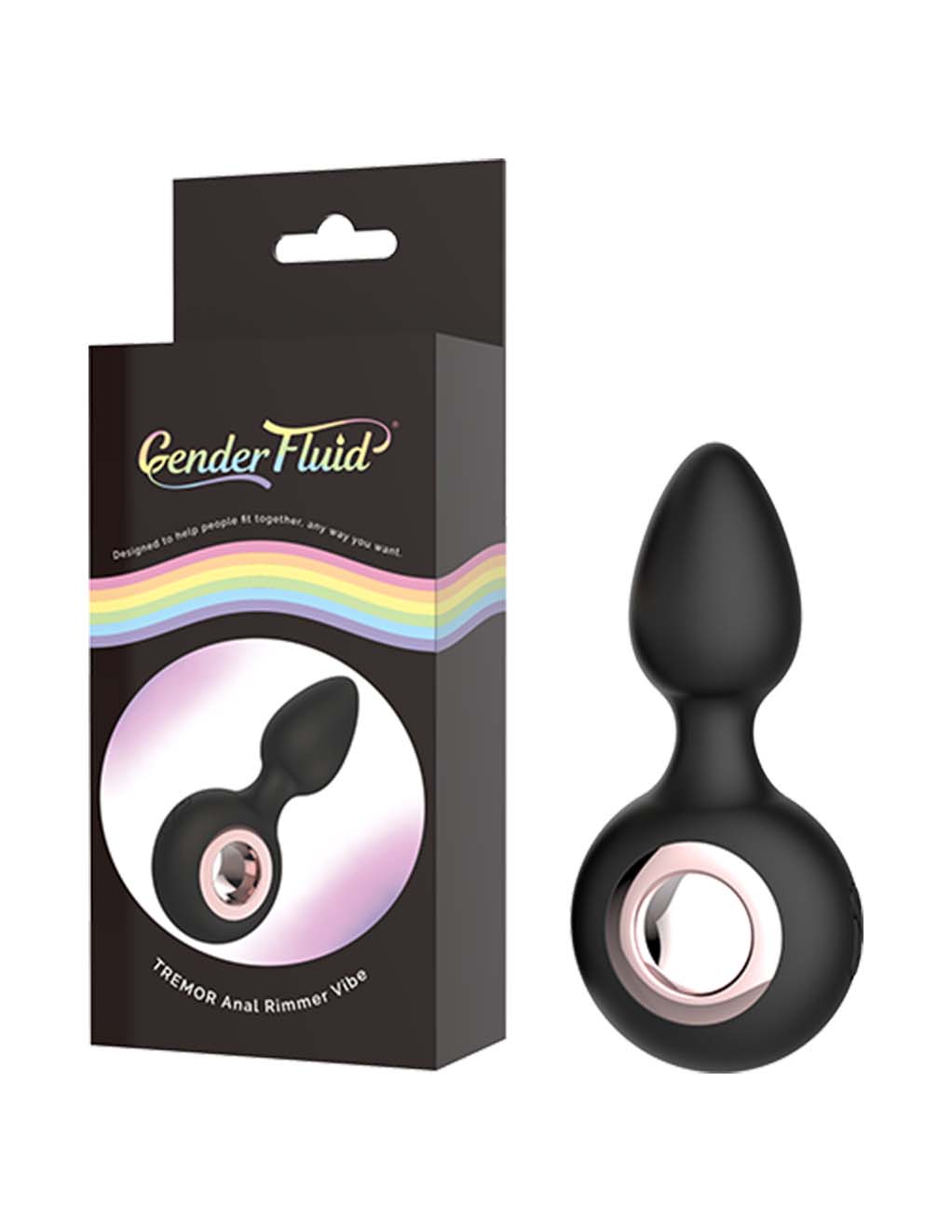 Gender Fluid Tremor Ring Plug Anal Vibe - Toy with Box