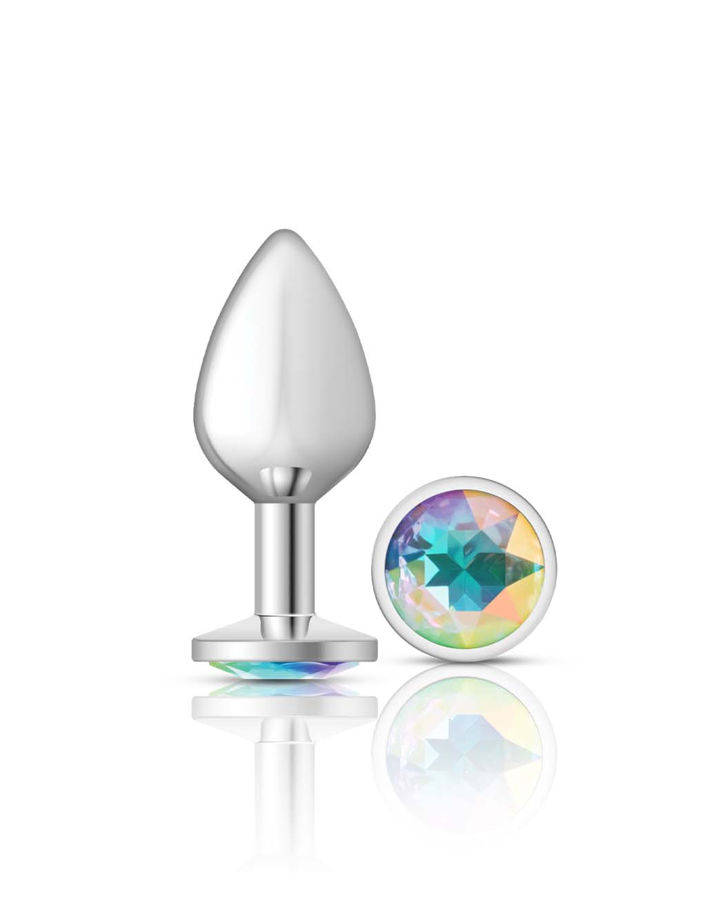 Cheeky Charms Silver Round Iridescent- Medium