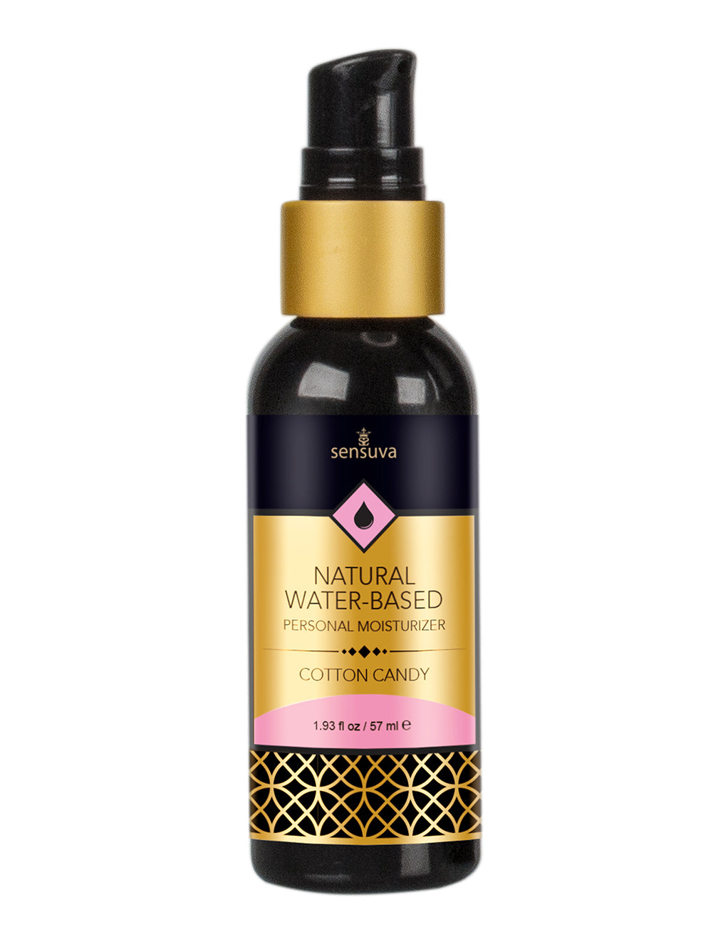 Sensuva Flavored Water Based Personal Moisturizer- Cotton Candy- Front