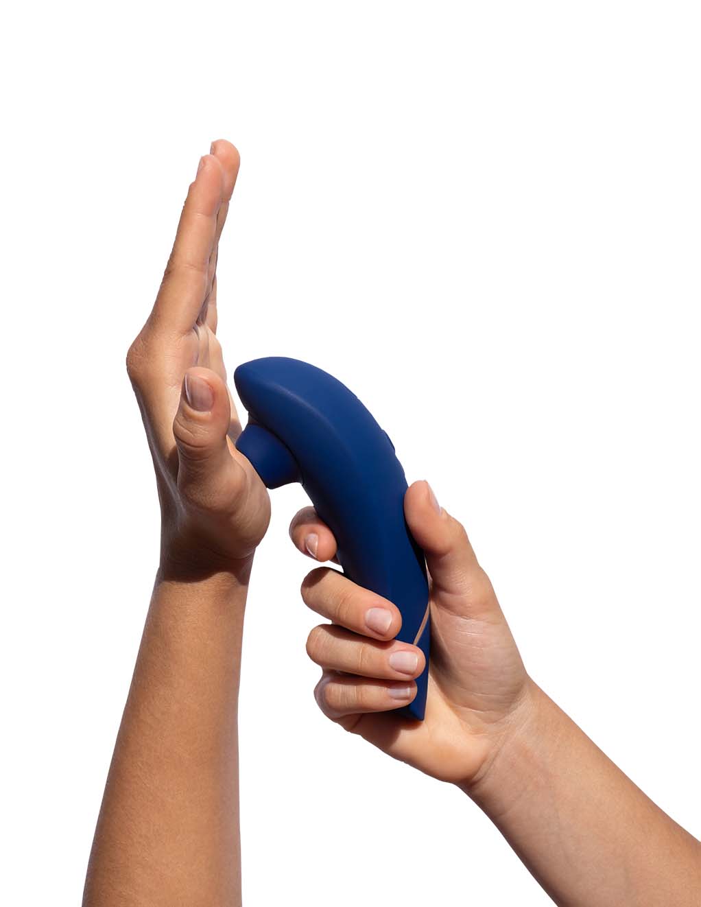 Womanizer Premium 2- Blueberry - In Hand 2