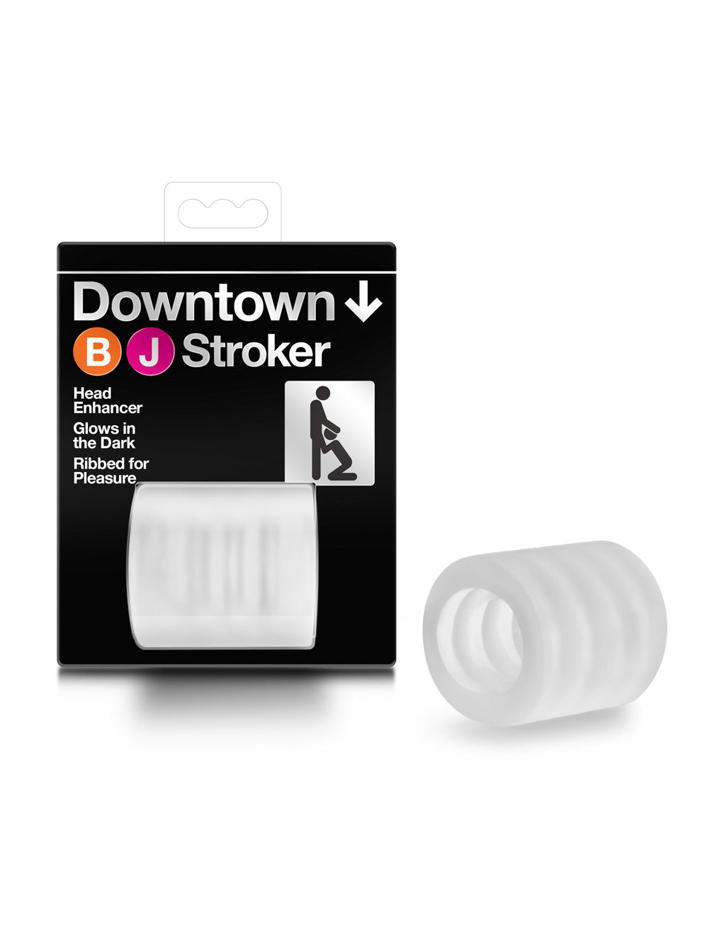 X5 Men by Blush Novelties Downtown BJ Clear Stroker with Packaging