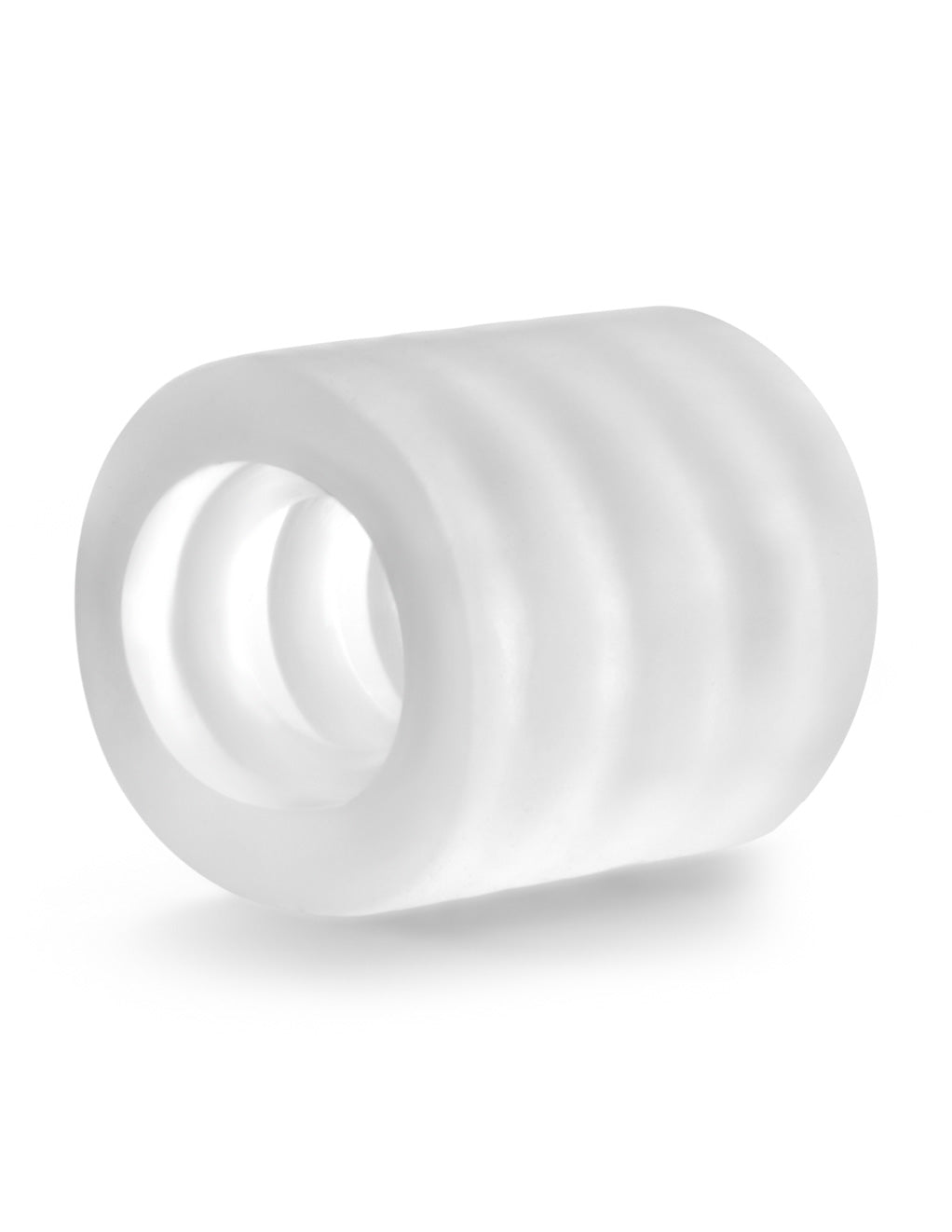 X5 Men by Blush Novelties Downtown BJ Clear Stroker Side View