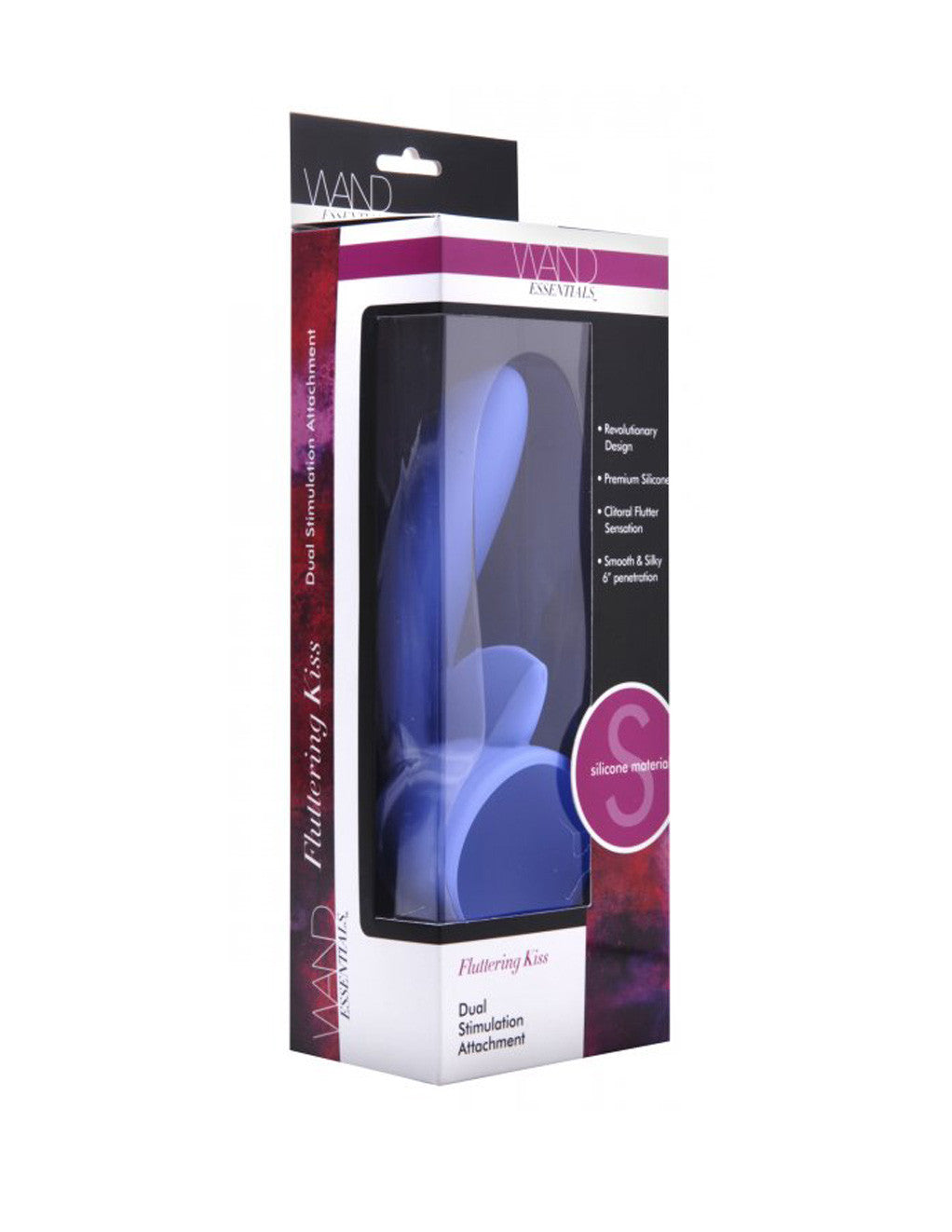 Wand Essentials Fluttering Kiss Dual Stimulation Wand Attachment Package