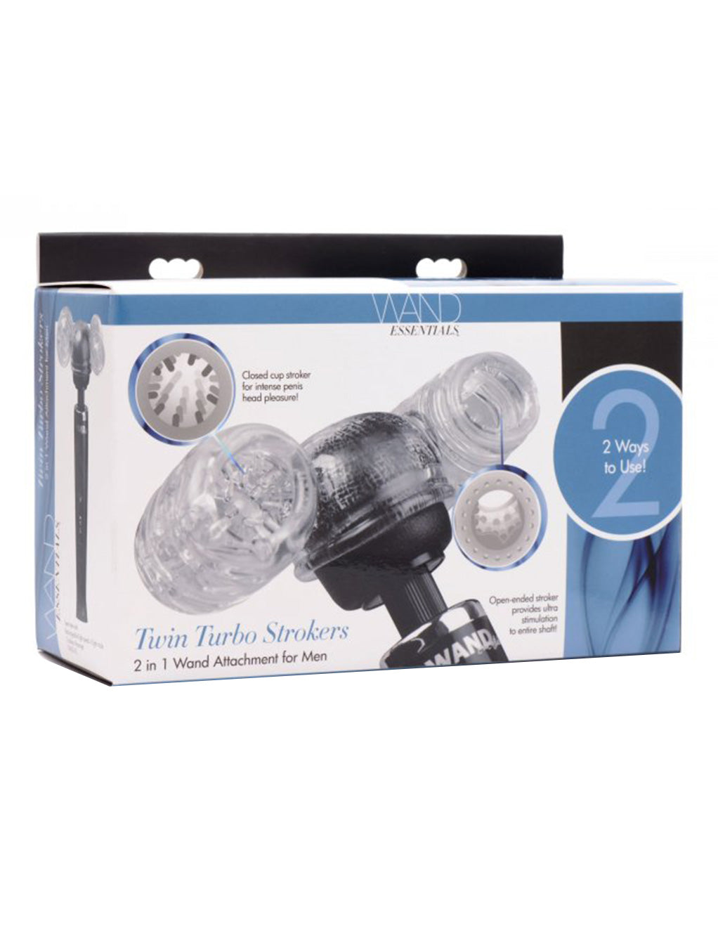 Wand Essentials Twin Turbo Strokers Attachment- Package