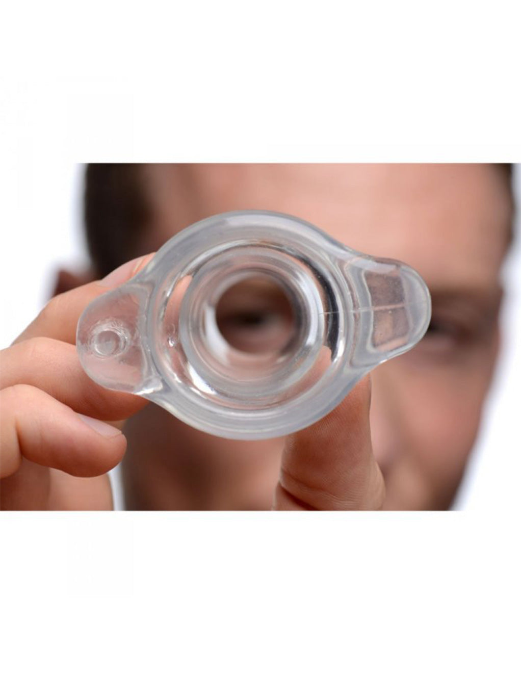 XR Brands Clear Hollow Anal Plug Hollow Showcase