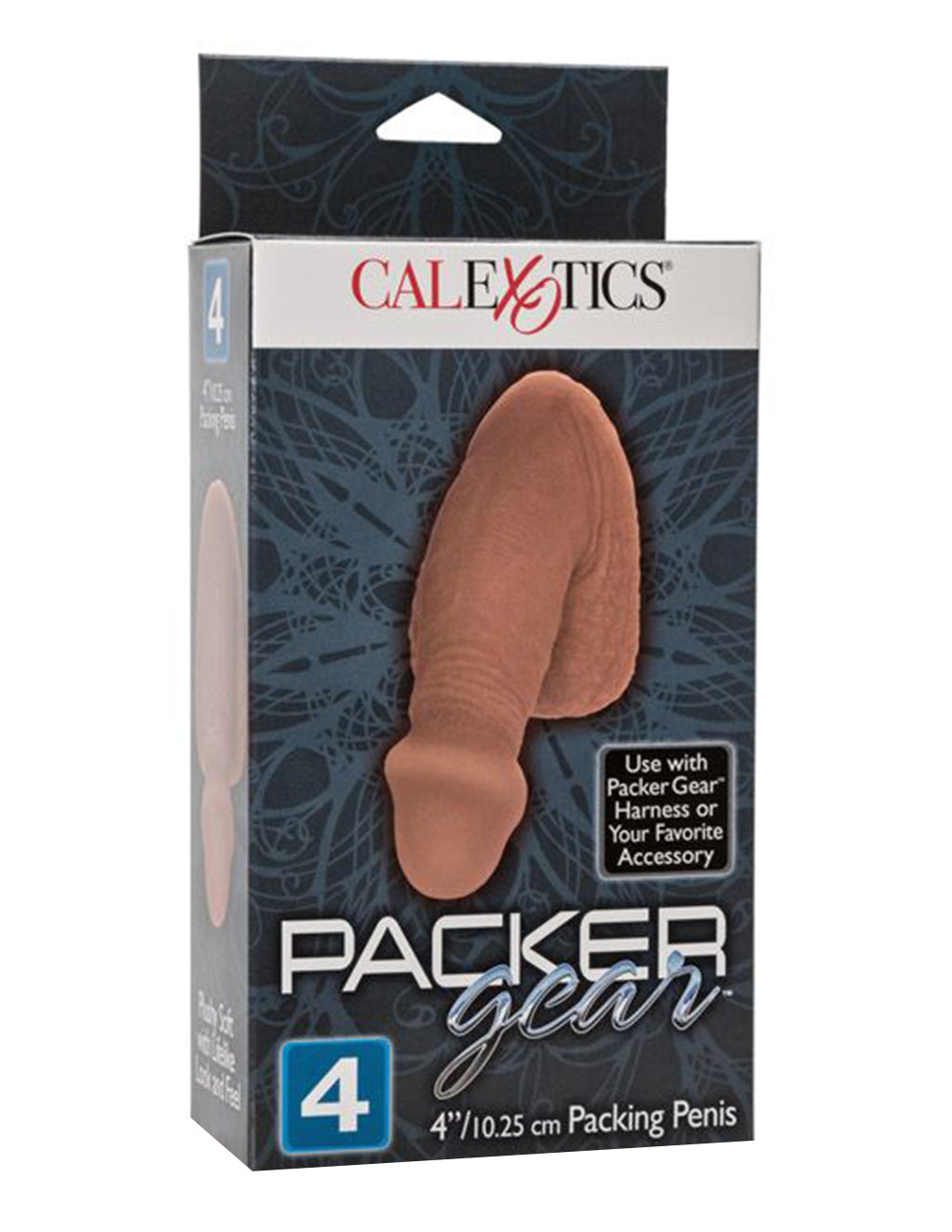 CalExotics Packer Gear 4 inch Packing Penis Brown