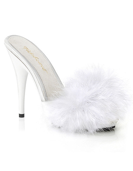 Fabulicious Marabou Poise 501F- White- Front