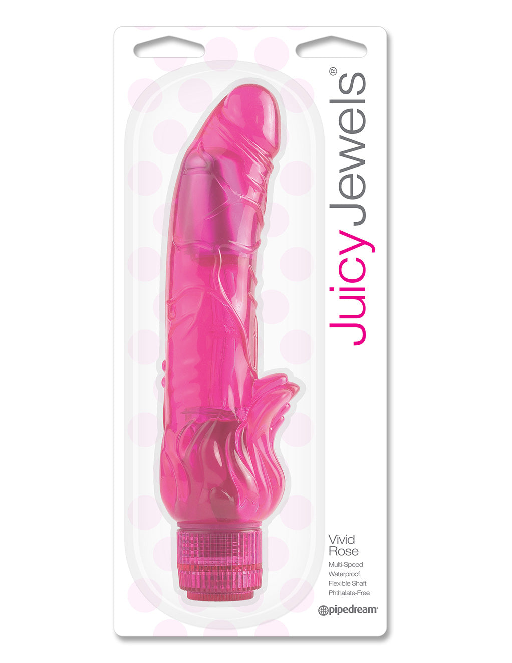 Juicy Jewels by Pipedream Vivid Rose Rabbit Vibrator - Novelties - Massager