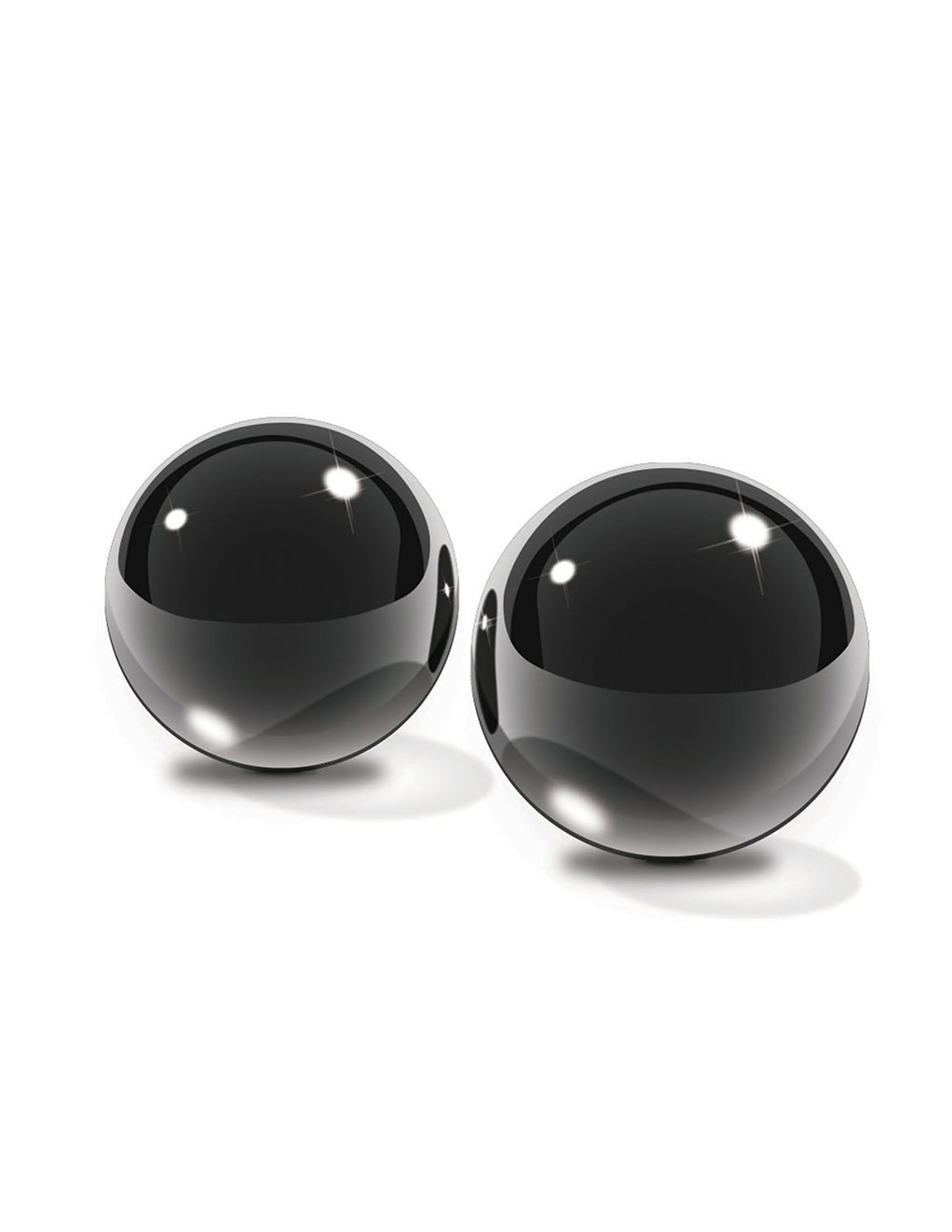 Fetish Fantasy Black Glass Ben-Wa Balls Medium - Novelties - Kegel